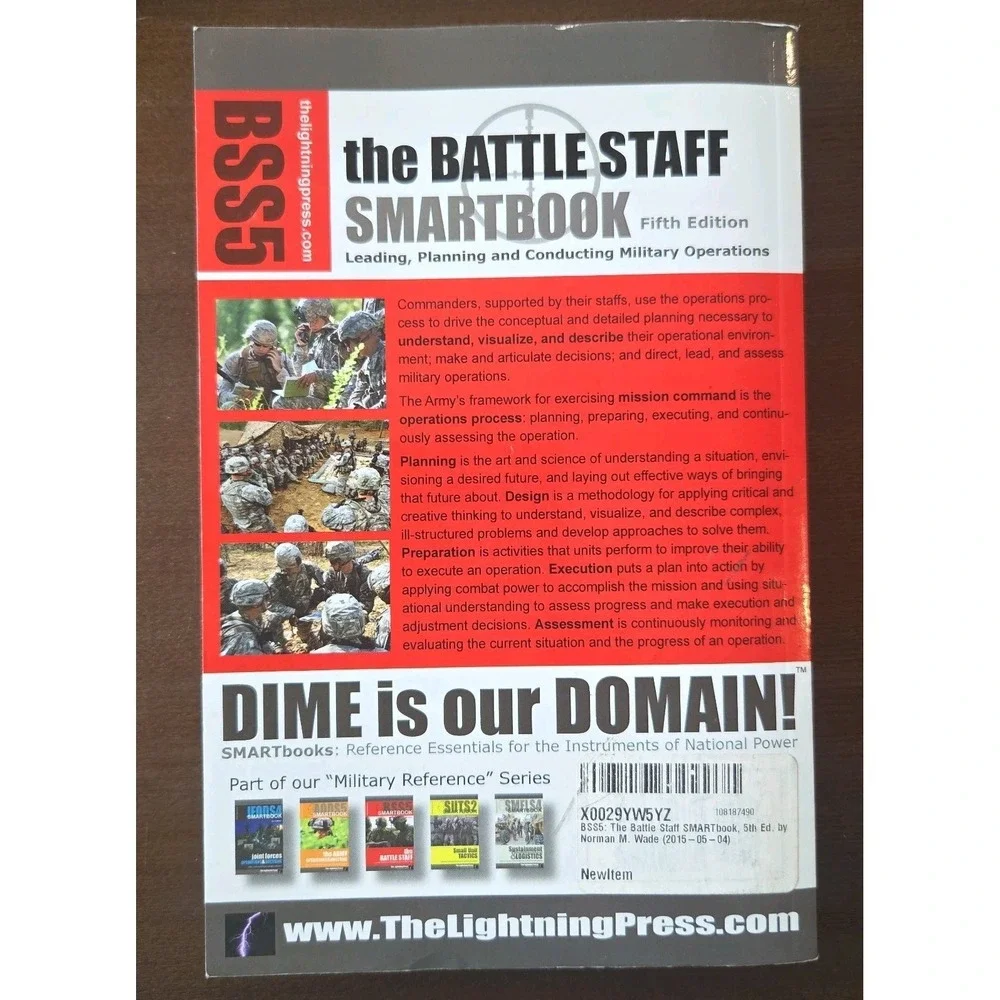 The Battle Staff 5th BSS5 Smartbook TPB 2015 Leading Planning Military Operation
